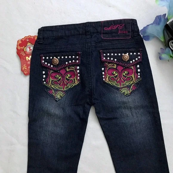 More To Love MTL NWT Straight Leg Jeans Girls Various Sizes - Picture 6 of 9